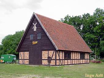 Kornmhle Pingelhof - Ansicht des Mhlengebudes sprich Scheune