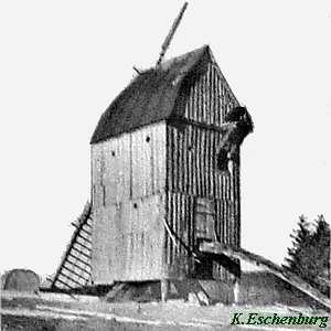 Bockwindmhle in Alt Karin - Ansicht 1932