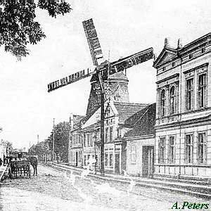 Schwedenmhle Anklam - Straenansicht 1920