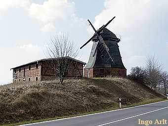 Windmhle Bad Slze - Blick von Altstadt 