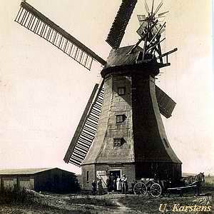 historische Windmühle in Benz bei Wismar