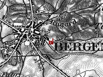 historische Motormühle in Bergen die Walzenmühle auf der Insel Rügen - Standort