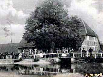 Wassermhle Bresegard -  historische Ansicht 1927