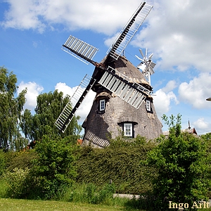 Windmhle Dorf Mecklenburg - Ansicht heute