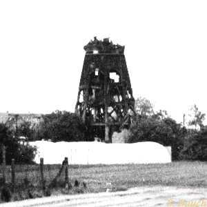 Galerieholländer in Eggesin - Ansicht der Ruine 1982