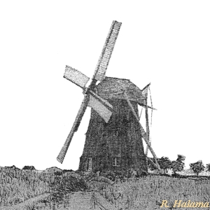 Windmühle Fuhlendorf - Zeichnung 1909