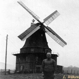 Windmühle Gallin - in alter Pracht 1920