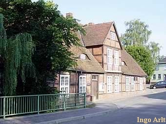 Wassermhle Goldberg - Ansicht Burg Altstadt