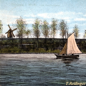 Windmühle Goldberg - Ansicht vom See
