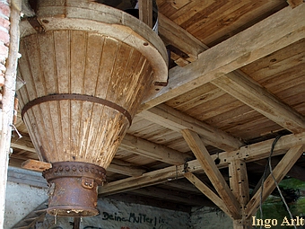 Motormühle Gorlosen - Reste der Technik