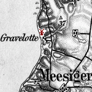 Windmühle in Gravelotte - Standort