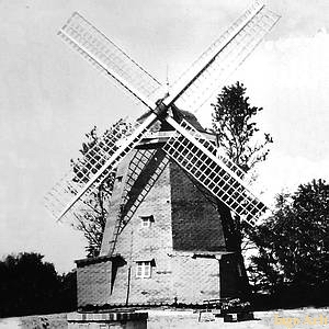 Windmhle Greifswald - als Museum 1983