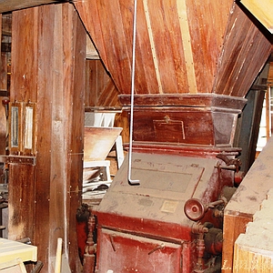 Windmühle Greifswald - Technik Walzenstuhl
