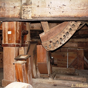 Windmühle Greifswald - Technik Kammrad Flügelwelle