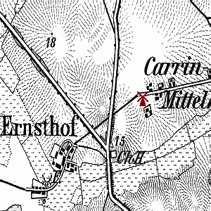 Bockwindmühle in Groß Ernsthof - Standort