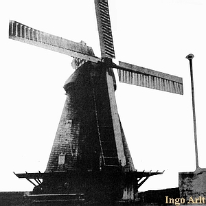 Windmühle Brüshaber in Güstrow - frei stehend 1930