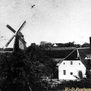Windmühle Schloßberg Gützkow - Ansicht um 1900