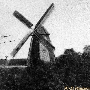 Windmühle Schloßberg Gützkow - Ansicht um 1900