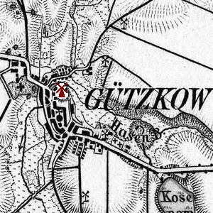 Windmühle Schloßberg Gützkow - Standort