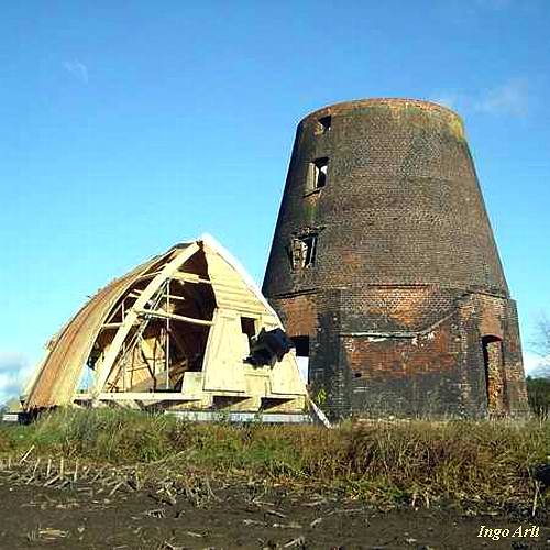 Windmhle Hagenow - Heide - Neubau der Kappe 2008