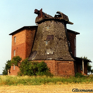 Windmhle Japenzin - starker Verfall 1992
