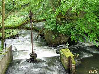 Wassermühle Karnin - Reste der Turbine