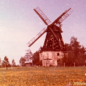Windmühle Kladrum - vor Abriß 1971