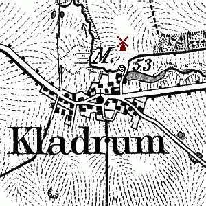Windmühle Kladrum - Standort