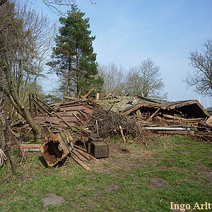 Windmühle Klein Ernsthof - Ansicht Rest heute