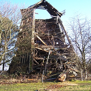 Windmhle Klein Ernsthof - Absturz der Flgelwelle 2016