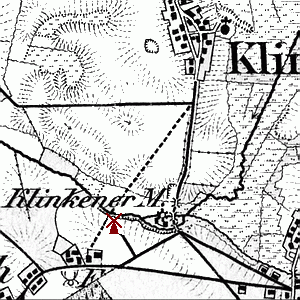 Windmühle in Klinken - Standort
