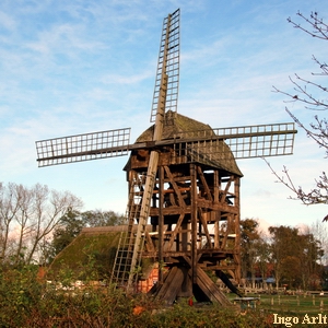 Bockwindmhle im Freilichtmuseum Klockenhagen - Abbau 2019