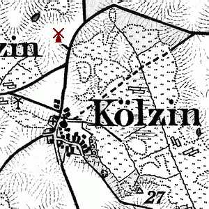 Windmühle in Kölzin - Standort