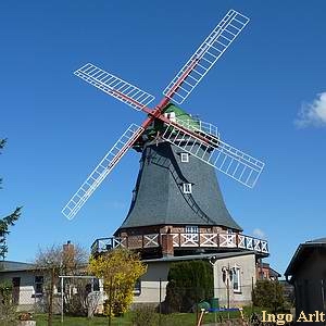 Windmühle Kröpelin die Versenkbare Mühle - Ansicht vor Sanierung 2010