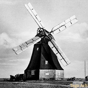 Windmhle Khlungsborn - mit Bilauschen Ventikantenflgel 1950