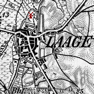 Windmühle in Laage Paltrock - Standort