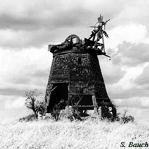 Windmhle in Lebbin - Ruine 1982