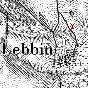 Windmühle in Lebbin - Standort
