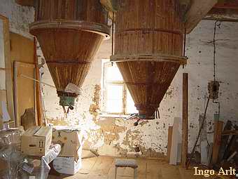 Wassermühle Leistenow - Reste der Technik