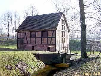 Wassermühle Levitzow - Parkseite