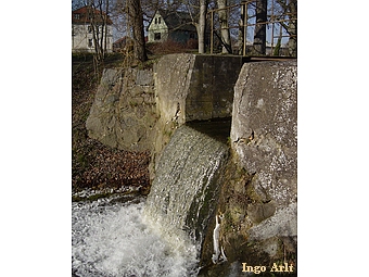Wassermühle Levitzow - Wasserfall