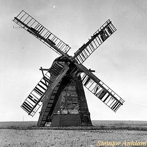 Windmhle in Medow bei Anklam - Ansicht 1939