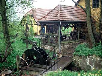 Wassermhle Mggenwalde - Wasserrad