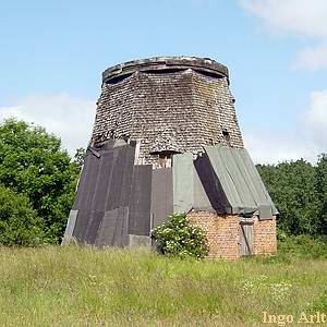 Windmhle Mhlenhagen - Ansicht der Ruine heute