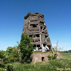 Windmhle Nerdin - Ansicht der Ruine heute