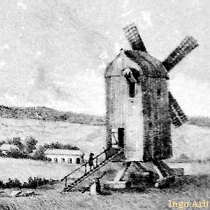 Windmühle Helm Neukalen - Ansicht 1860
