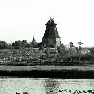 Windmühle Grambow Neukalen - Stadtansicht 1955