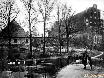 Klostermhle in Neukloster - Mhlenteich mit Probstei 1904