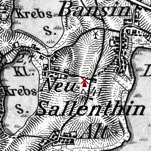 Windmhle Neu Sallenthin - Standort