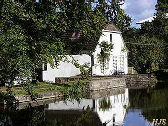 Wassermhle Poppendorf - Ansicht vom Mhlenteich heute